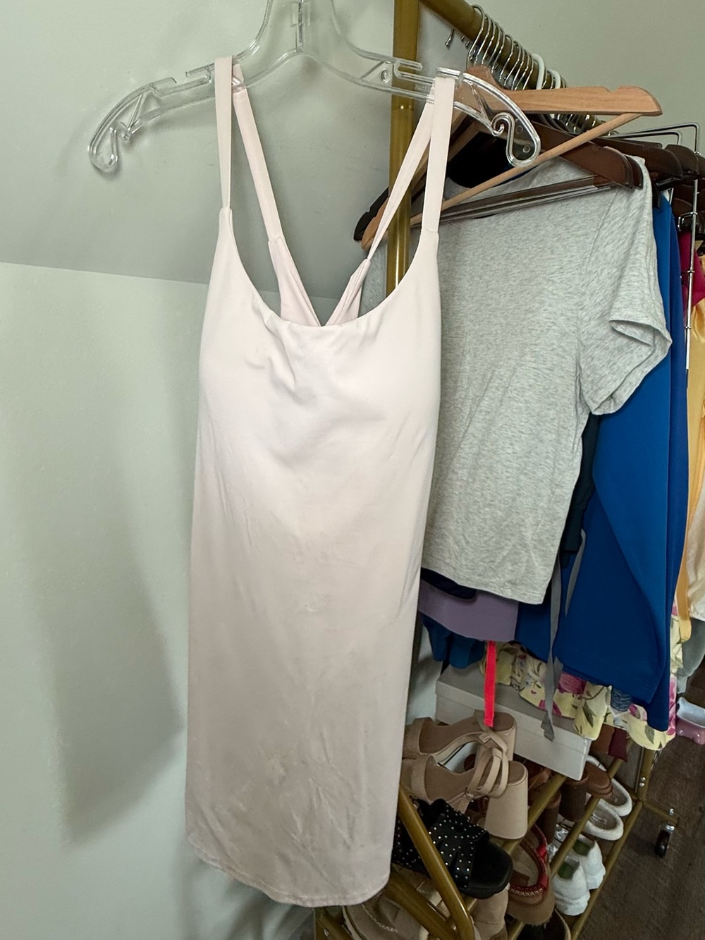Halara Softlyzero plush backless active dress
